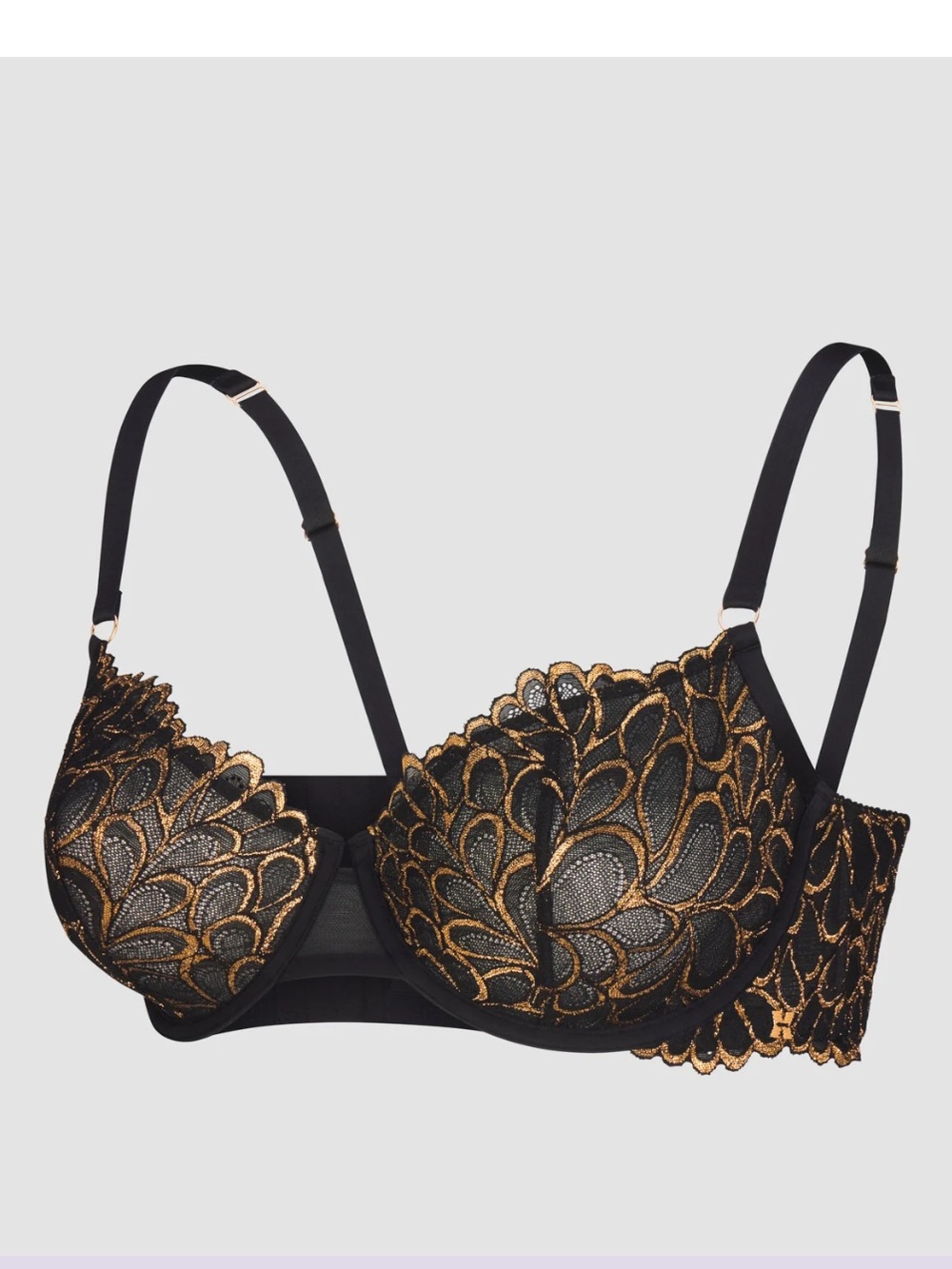 NWT SAVAGE NOT SORRY UNLINED LACE BALCONETTE BRA 32DD